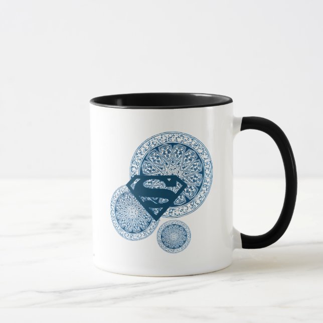 Caneca Design do Círculo Azul da Supergirl (Direita)