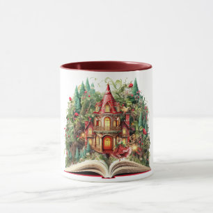 Caneca Design do Livro de Natal Festivo