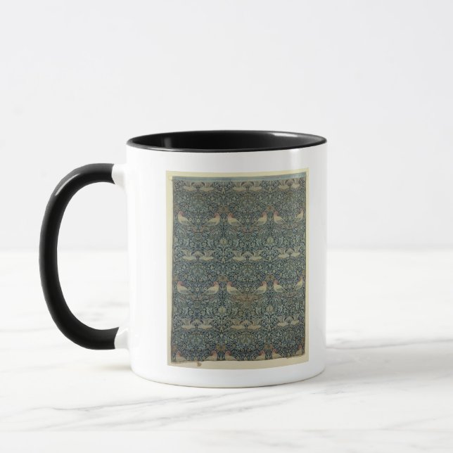 Caneca Design do tecido da pomba e do Rose, c.1879 (Esquerda)