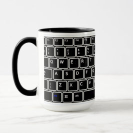 Caneca Design do teclado do computador