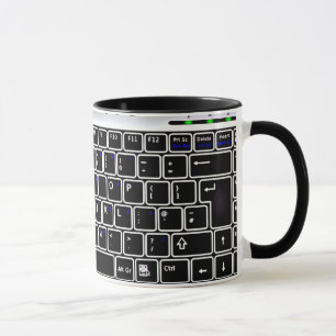 Caneca Design do teclado do computador