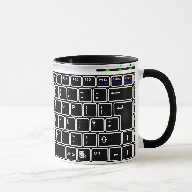 Caneca Design do teclado do computador (Direita)