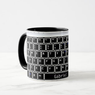 Caneca Design do teclado do computador