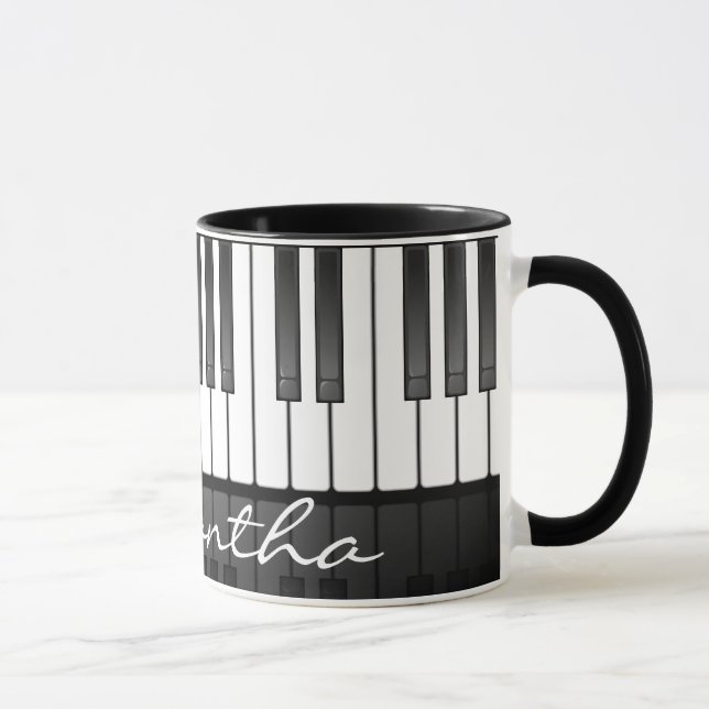 Caneca Design do teclado para piano (Direita)