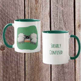 Caneca Design Engraçado de Ovelha - Totalmente Desnortead