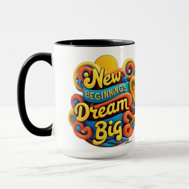 Caneca Design featuring an inspiring message for a fruitf (Esquerda)