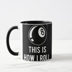 Caneca Design Funny Billiards Para Jogadores De Piscina R