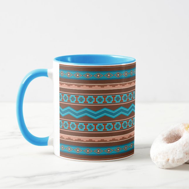 Caneca Design Geométrico do Desfiladeiro de Cameron ao Es (Com Donut)