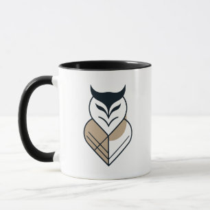 Caneca Design geométrico do logotipo OWL