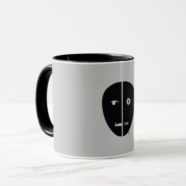 Caneca Design Humbot com Cinza (Frente Esquerda)
