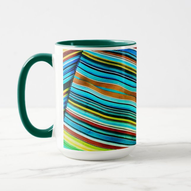 Caneca Design Ilusão da Linha Verde (Esquerda)