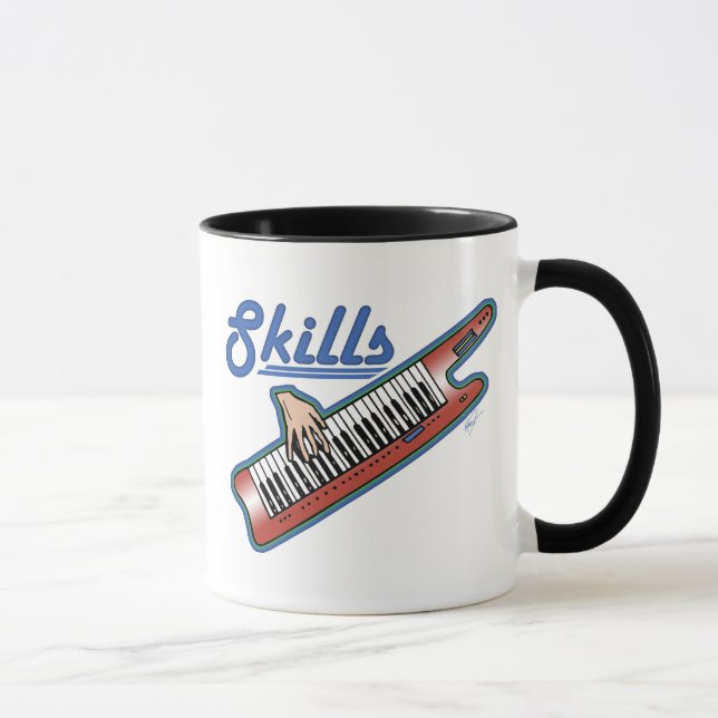 Caneca design keytar das habilidades (Direita)