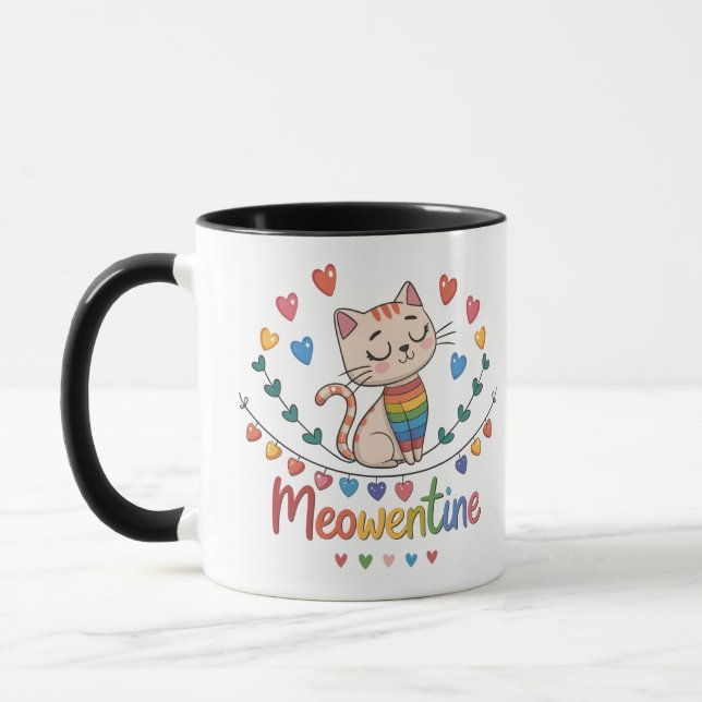 Caneca Design Meowentine Mug & Cups para gatinhos (Esquerda)
