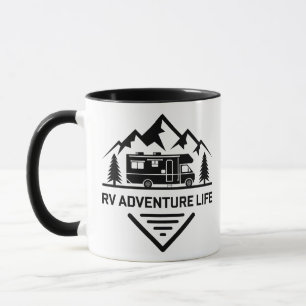 Caneca Design Montanha Camper Vida de Aventura RV