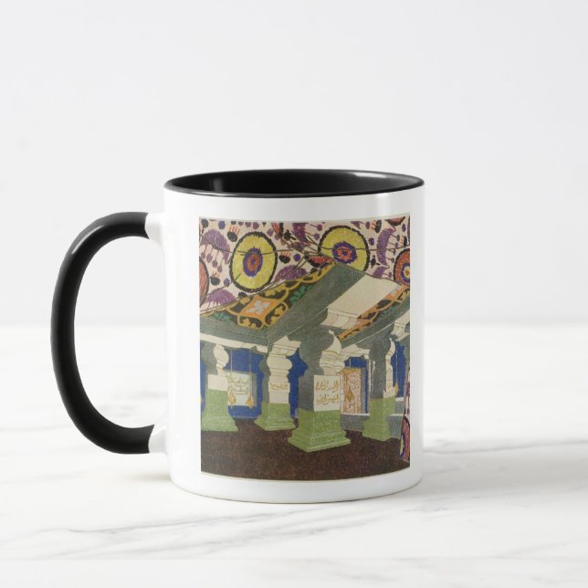 Caneca Design oriental do cenário (litho) da cor 2 (Esquerda)