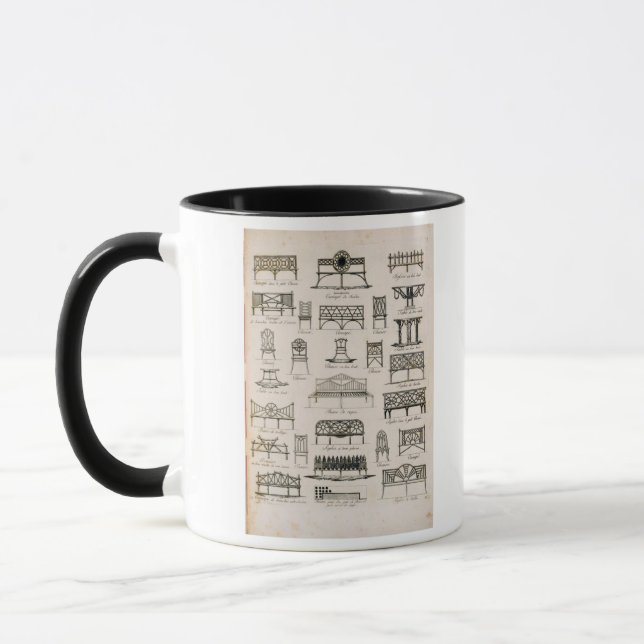 Caneca Design para assentos de jardim, 'de um compêndio (Esquerda)