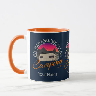 Caneca Design Para Férias De Camping Ou De Autohome
