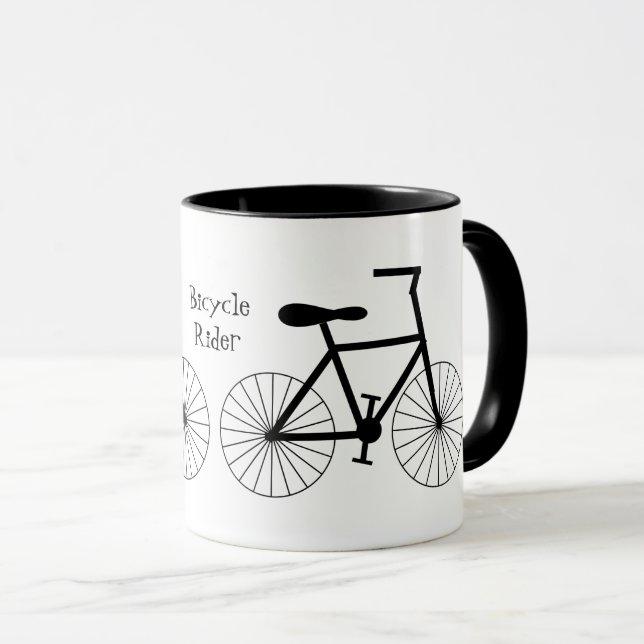Caneca Design personalizado da bicicleta (Frente Esquerda)