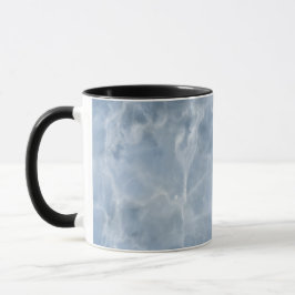 Caneca Design Realista de Mármore Azul