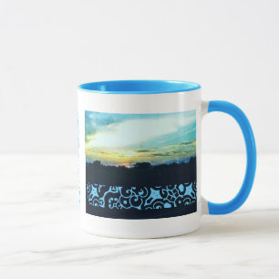 Caneca Design sunset azul