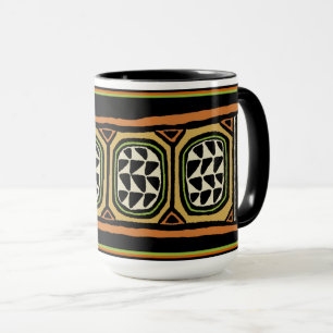 Caneca Design têxtil do Kuba Africano