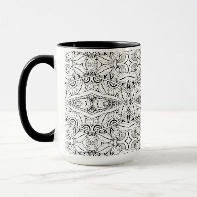 Caneca Design tribal inspirado (Esquerda)
