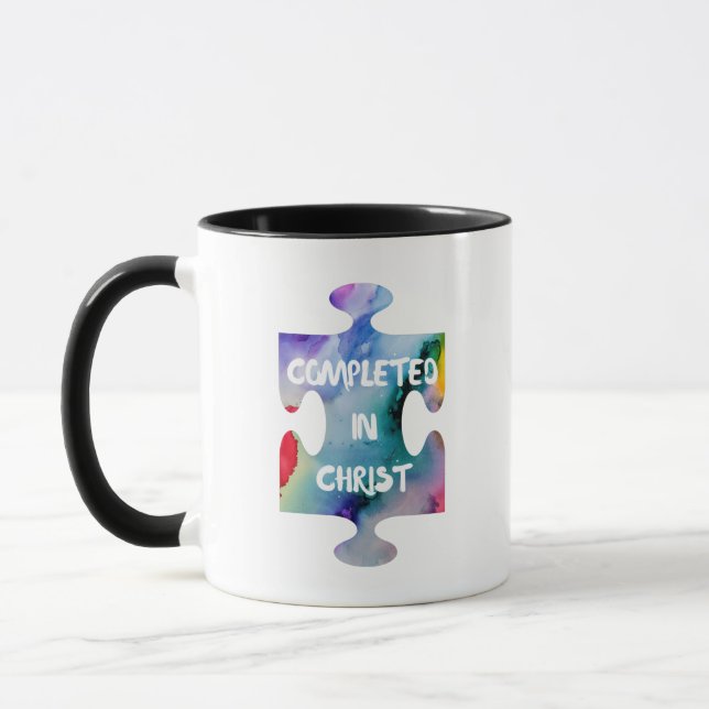 Caneca Designer "Completado No Cristo" Mug (Esquerda)