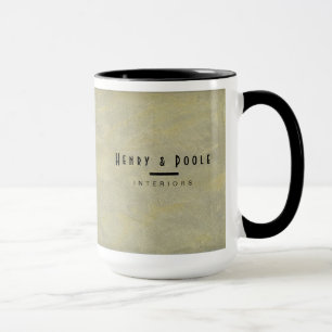 Caneca Designer de Interiores de Gesso Metálico Marcas