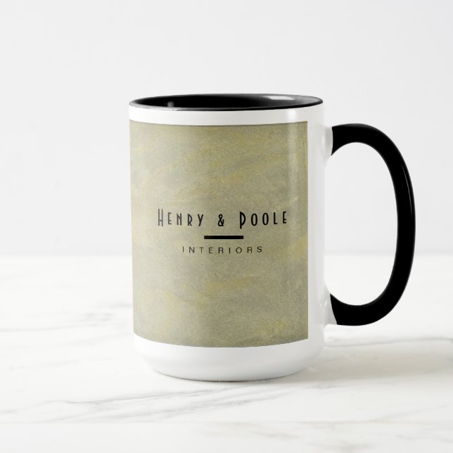 Caneca Designer de Interiores de Gesso Metálico Marcas (Direita)