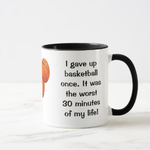 Caneca Desisti De Basquete Uma Vez