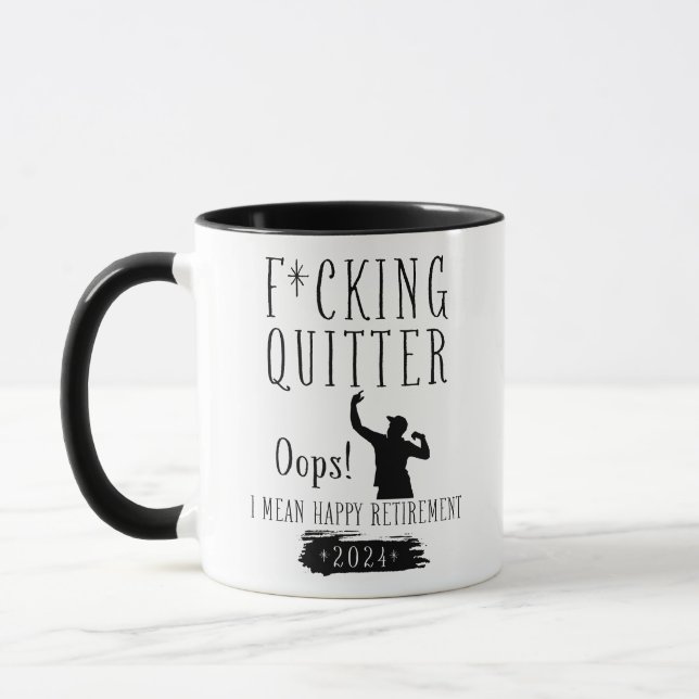 Caneca Desistindo da Vida Oops Quer Dizer Feliz Aposentad (Esquerda)
