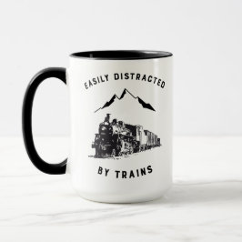 Caneca Deslocado Facilmente Por Comboios Funny Railroad M