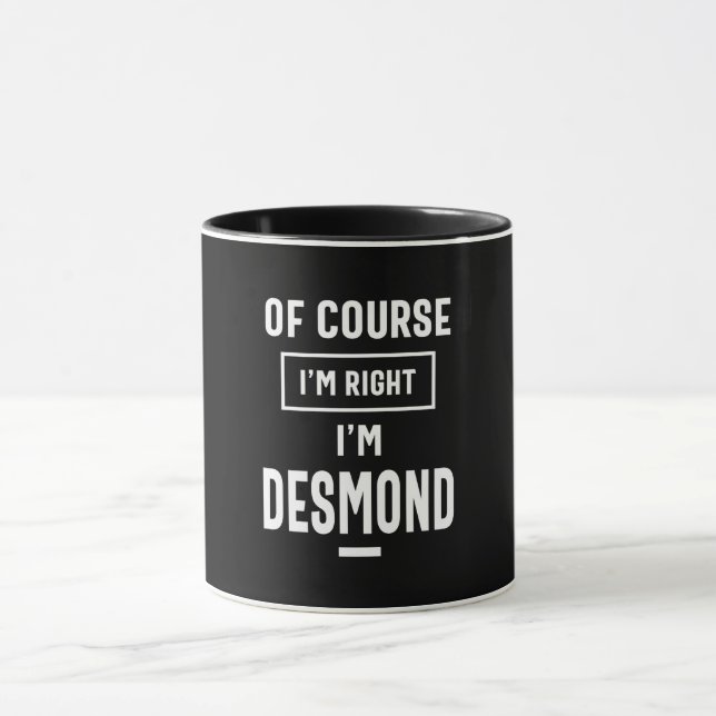 Caneca Desmond Personalizado Nome Aniversário Presente (Centro)