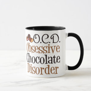 Caneca Desordem obsessiva do chocolate