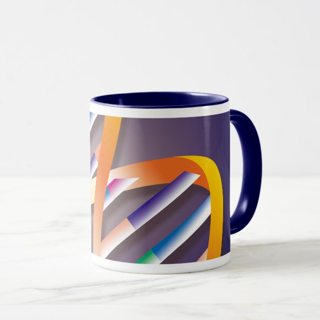 Caneca Destaque de DNA Ciência Médica (Frente Esquerda)
