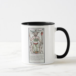 Caneca Destino, cartão de tarot, francês