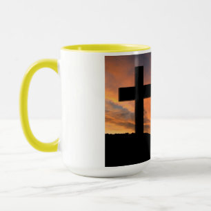 Caneca Destino do amor da paz de Jesus da cruz da fé da