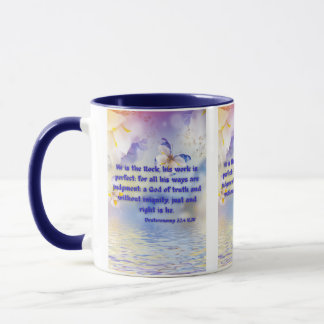 Caneca Desuteronomia 32:4 KJV - Escritura de Bíblia Pic D