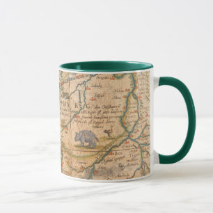 Caneca Detalhe de África de um globo