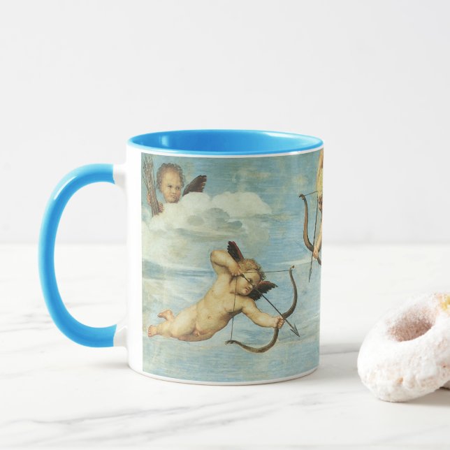 Caneca Detalhe de Galatea Angels - triunfo de Raphael San (Com Donut)