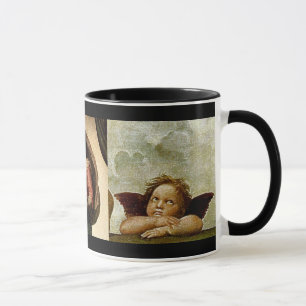 Caneca Detalhe "Sistine Madonna" de Rafael (cerca de 1513