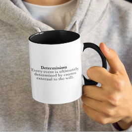 Caneca Determinismo Definição Sem Gratuito Determinará