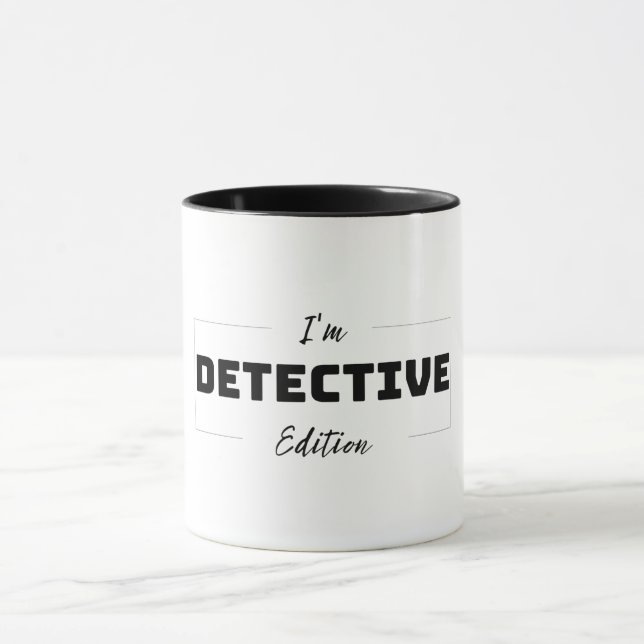 Caneca Detetive Edition Mínimo Simples Mug (Centro)