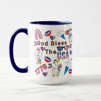 Caneca Deus Abençoe os EUA