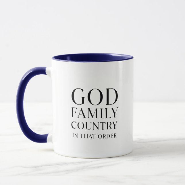 Caneca Deus da Família País por essa ordem (Esquerda)