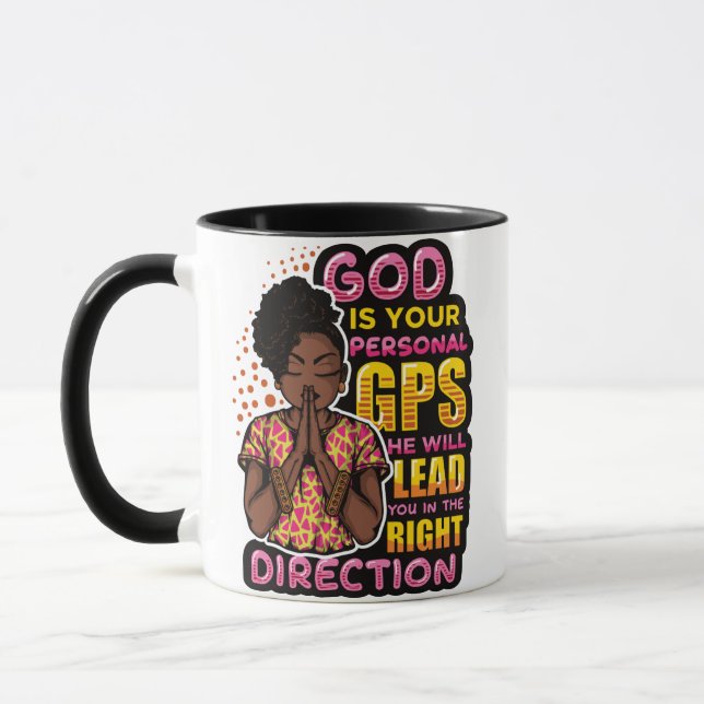 Caneca Deus Diz Eu SOU Mulheres Cristãs Negras Melanina S (Esquerda)