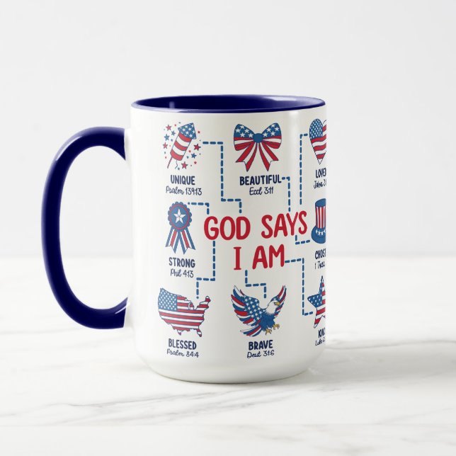 Caneca Deus Diz Que Eu Sou Seu Filho (Esquerda)