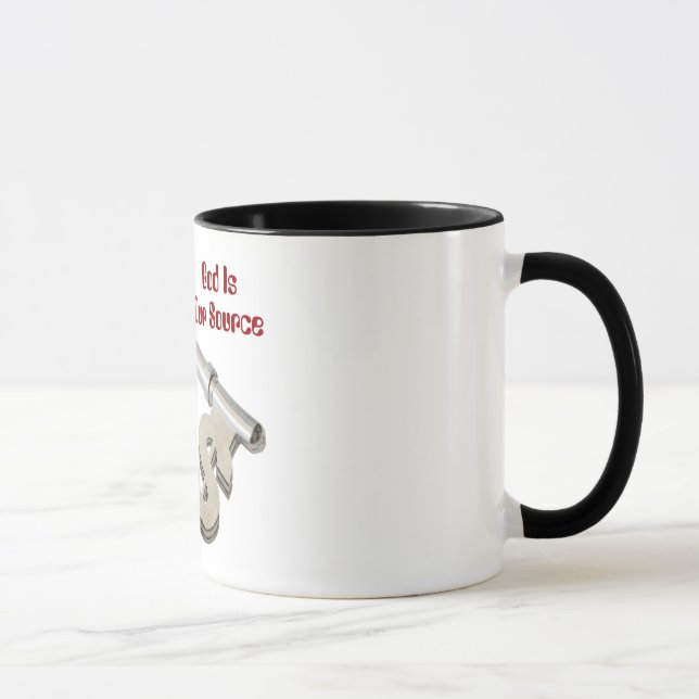 Caneca Deus É A Nossa Fonte. (Direita)