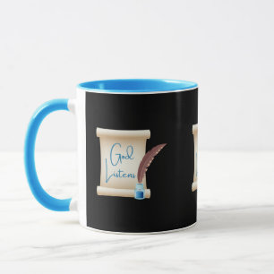 Caneca Deus Escuta Mug De Dois Toneladas Escrevendo