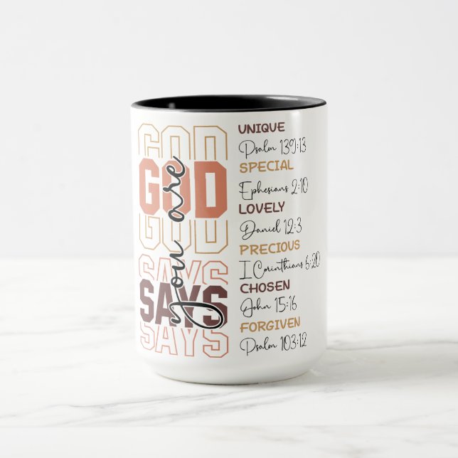 Caneca Deus Inspirador Diz Que Você É (Centro)